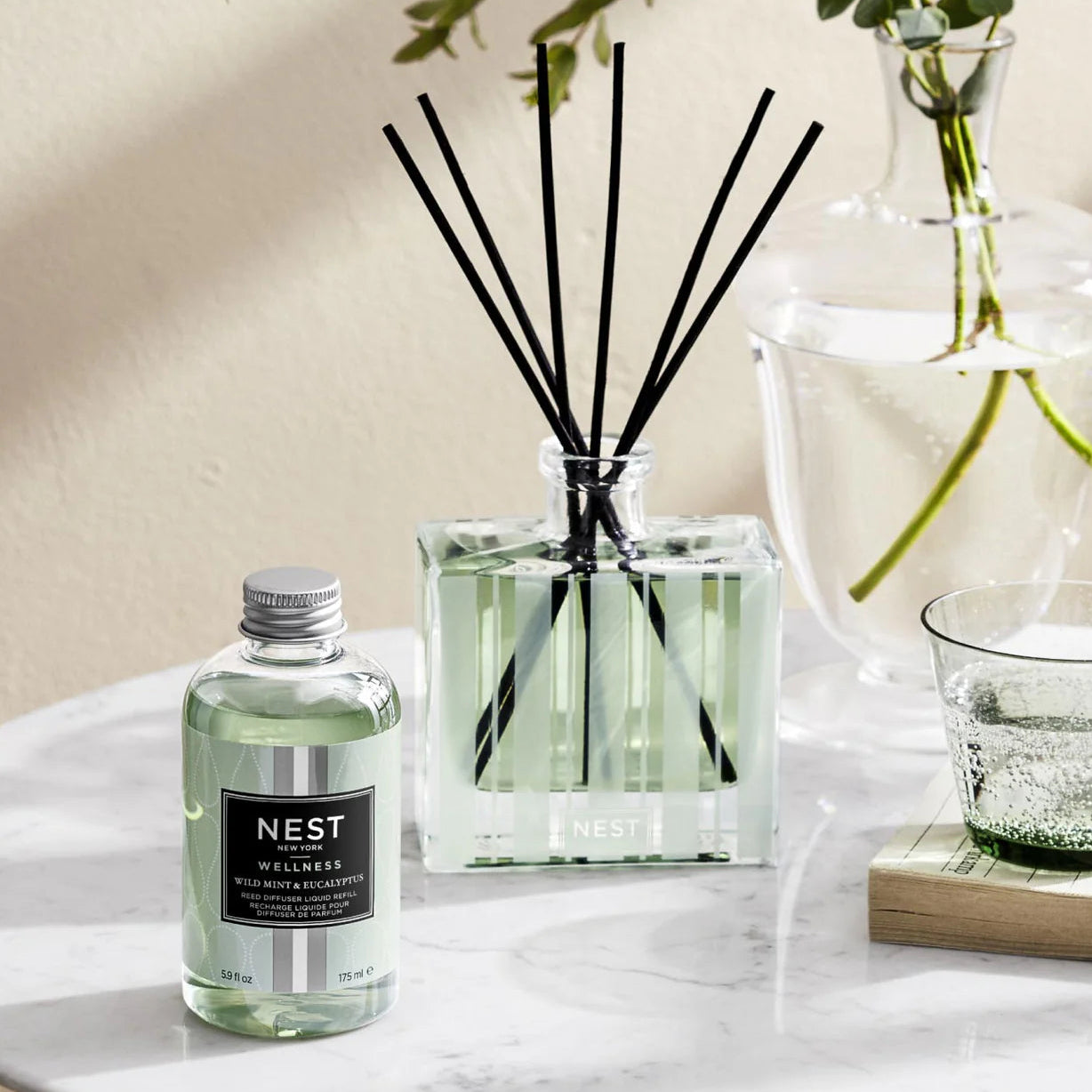 Wild Mint & Eucalyptus Reed Diffuser Liquid Refill