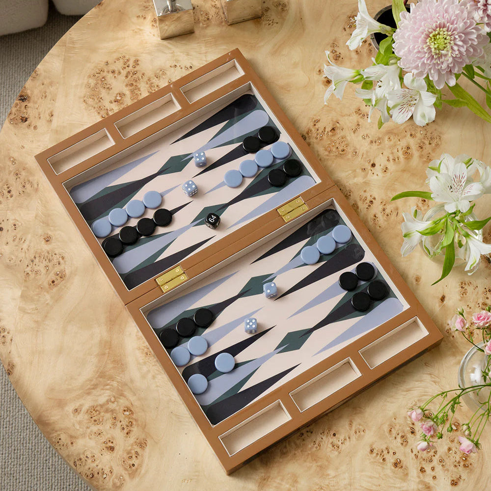 Board Game Lacquered Backgammon