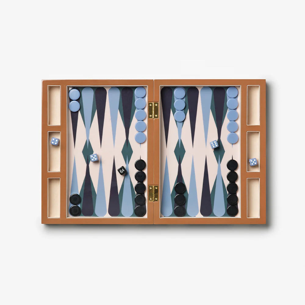 Board Game Lacquered Backgammon