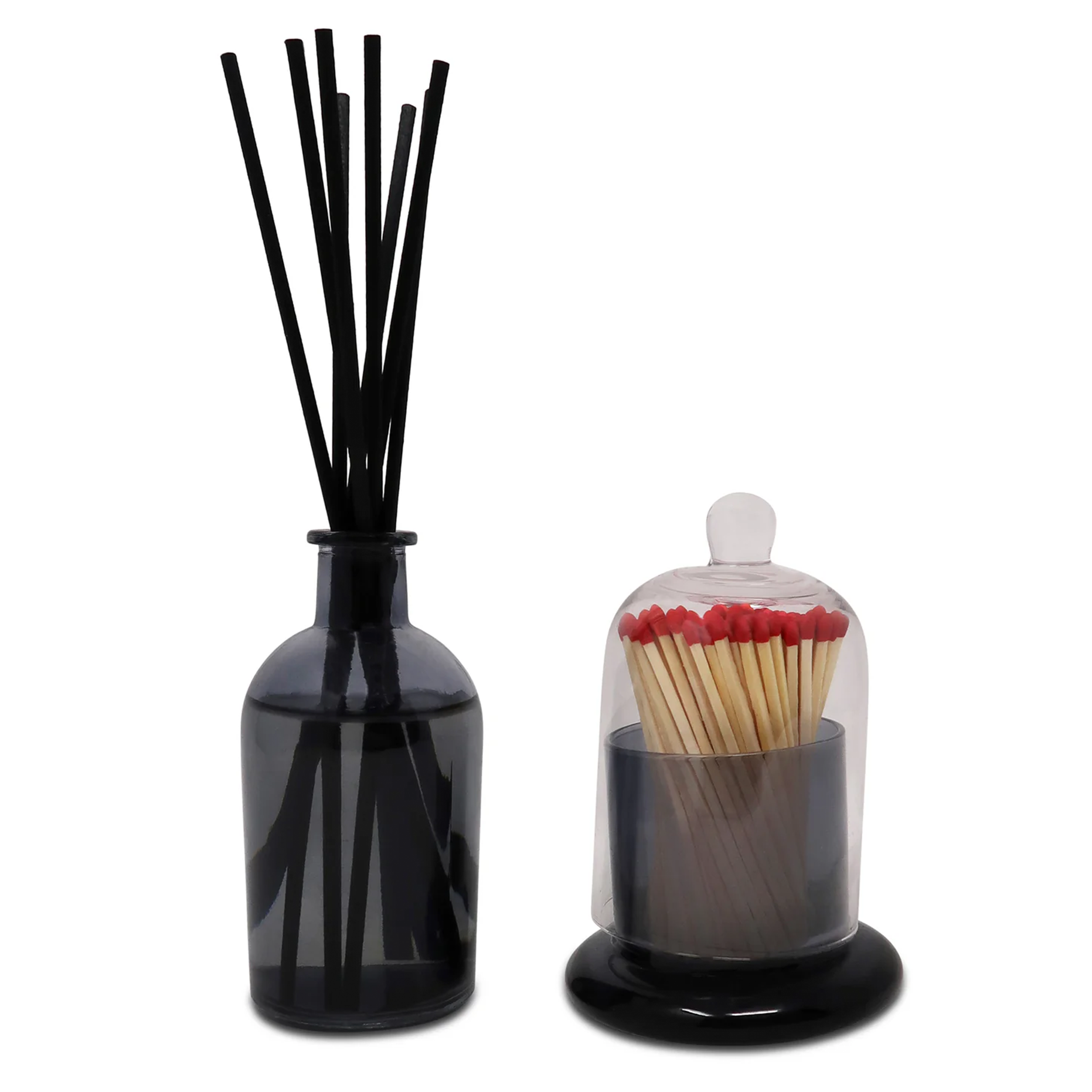 Vivience Smoked Color Diffuser with Match Holder Set,
