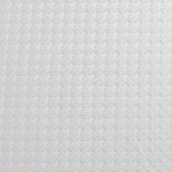 Houndstooth - White Tablecloth Jacquard