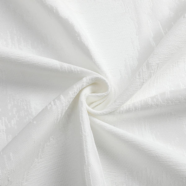 Chenille Circle-White Tablecloth Jacquard