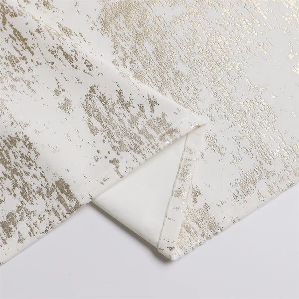 Gold Mosaic Print Velvet Tablecloth