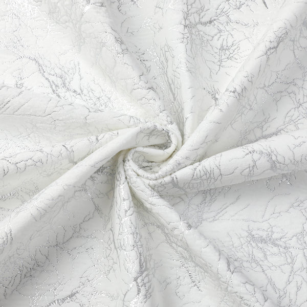 Silver Branch Velvet Tablecloth