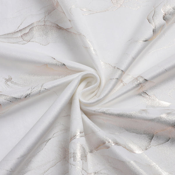 Stormy - White Gold Tablecloth Velvet