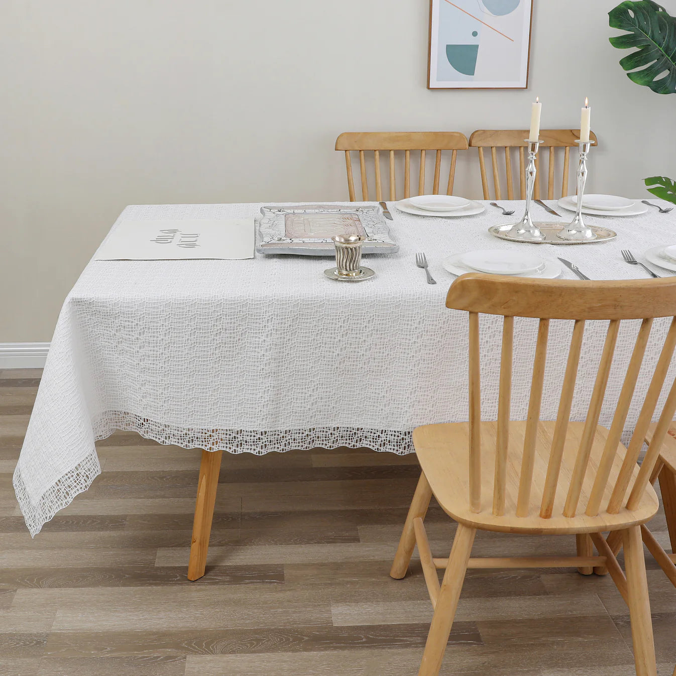 Majestic Pure Lattice Tablecloth - Thumbnail 5