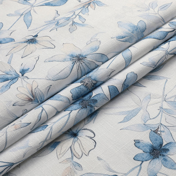 Harvest Weave - Soft Blue Flowers
