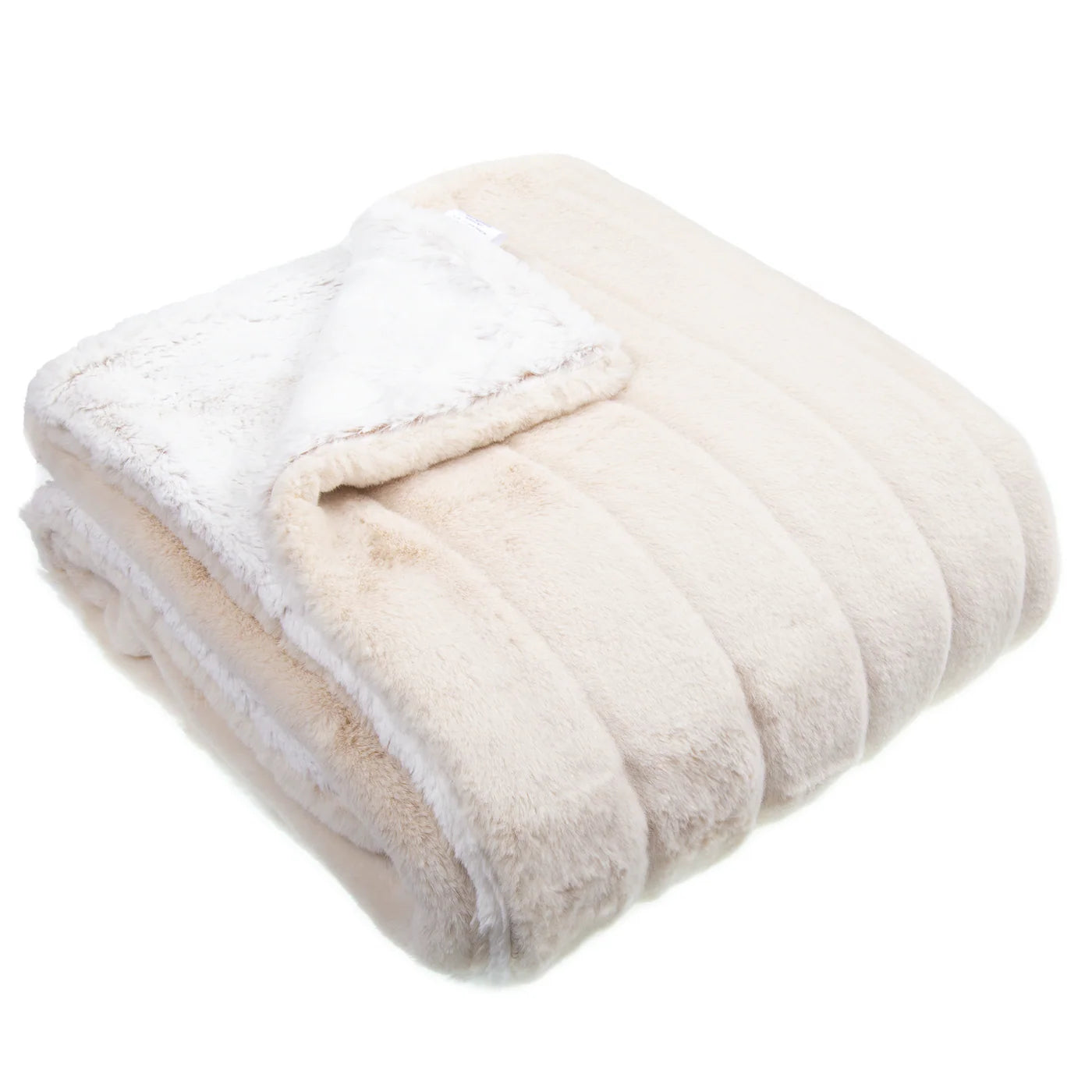 Luxe Ivory Throw Blanket