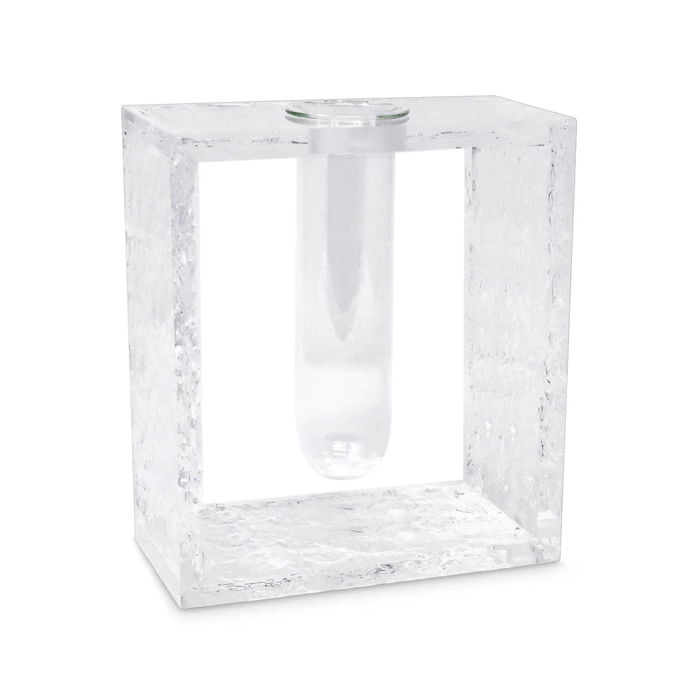 Acrylic Vase with Tube Inlay