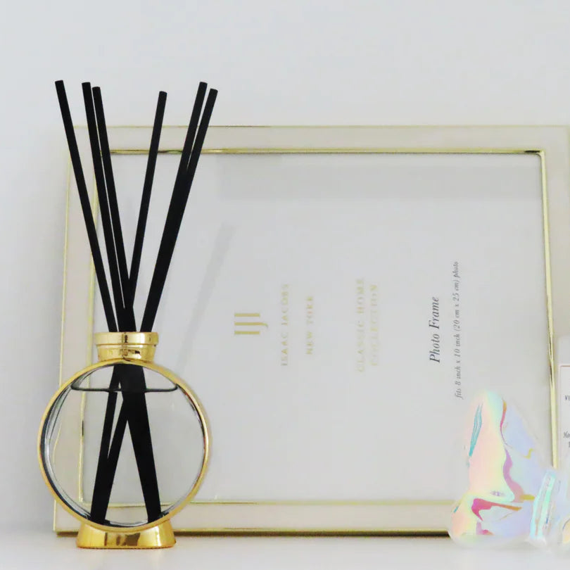 Gold Plated Diffuser, White Flower Scent
