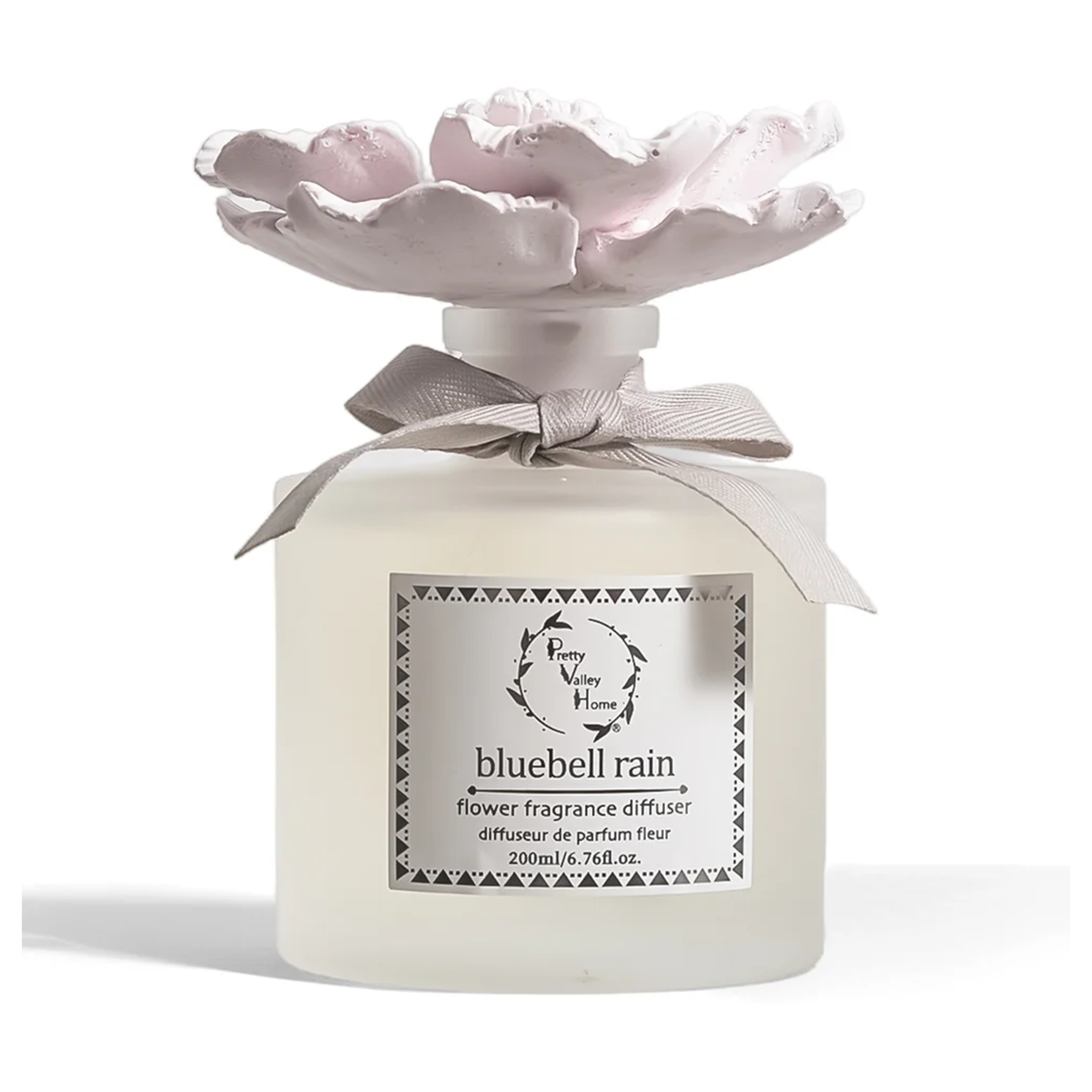 Pink Ceramic Flower Diffuser - Bluebell Rain