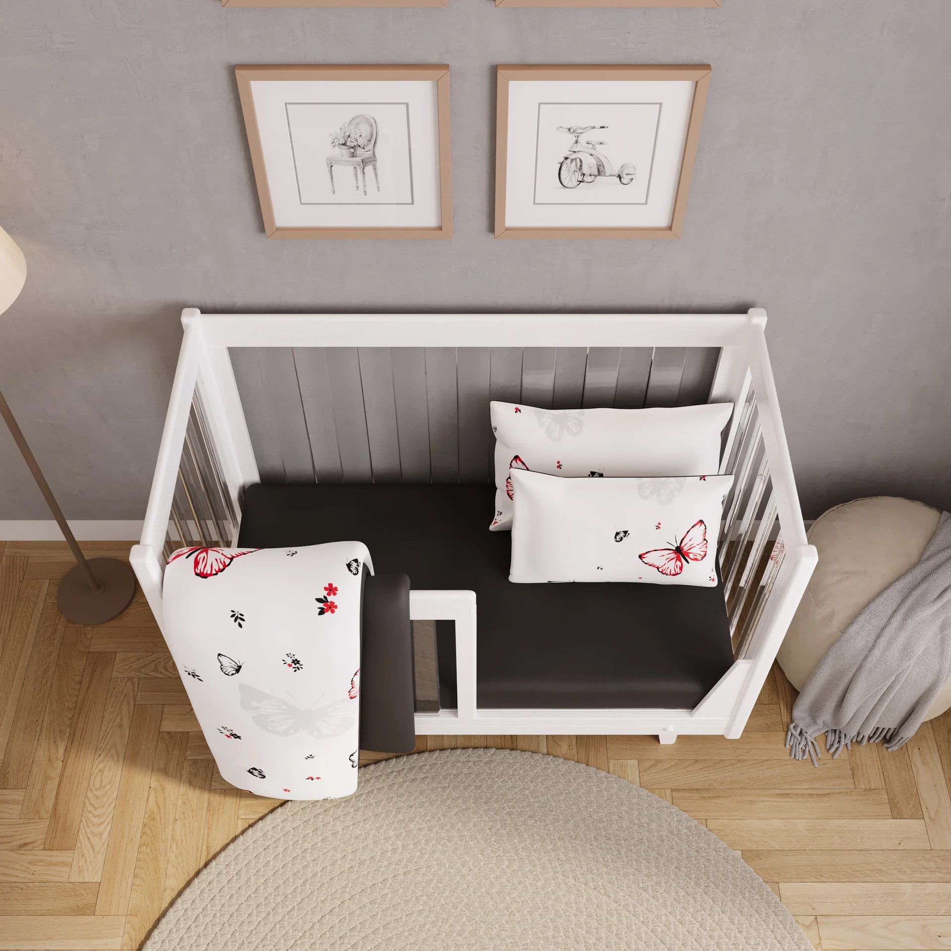 The Vienna 4 Piece Crib Set