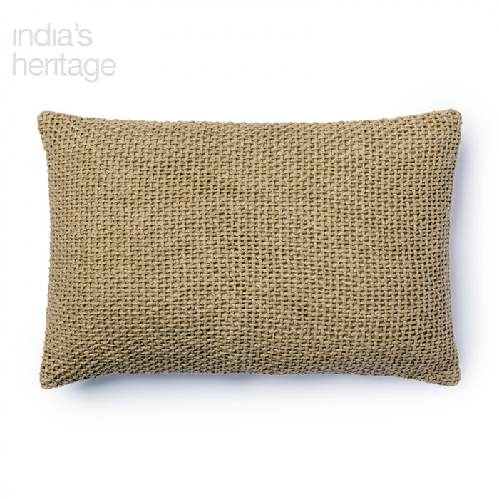 Madera Cross Weave Cotton Pillow