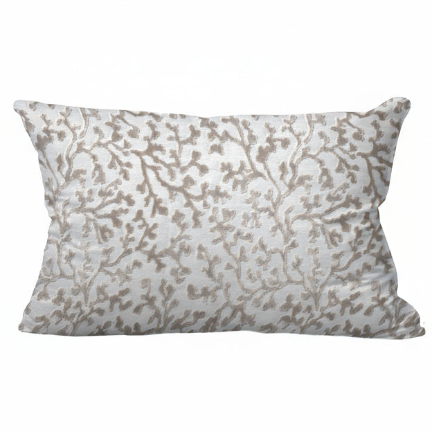 Coral Beige Throw Pillow
