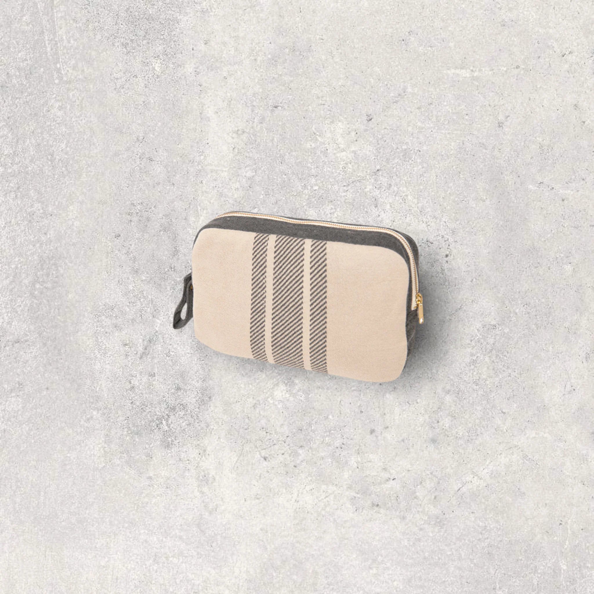 Stripe Dark Grey mel/Pale Whisper Travel Set