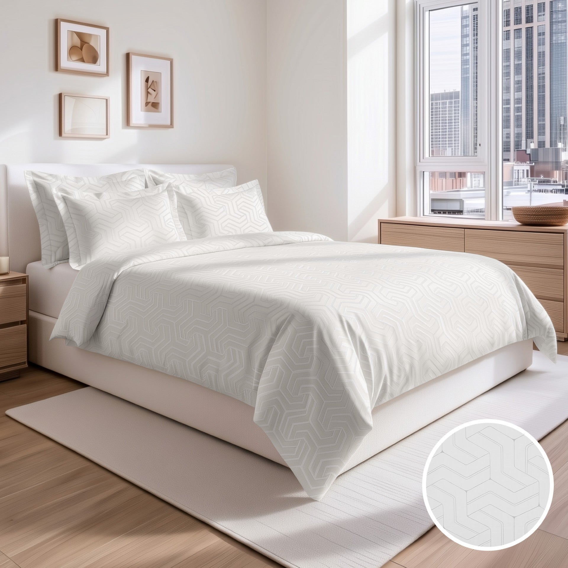 Jacquard 10278 4 Piece Bedding Set