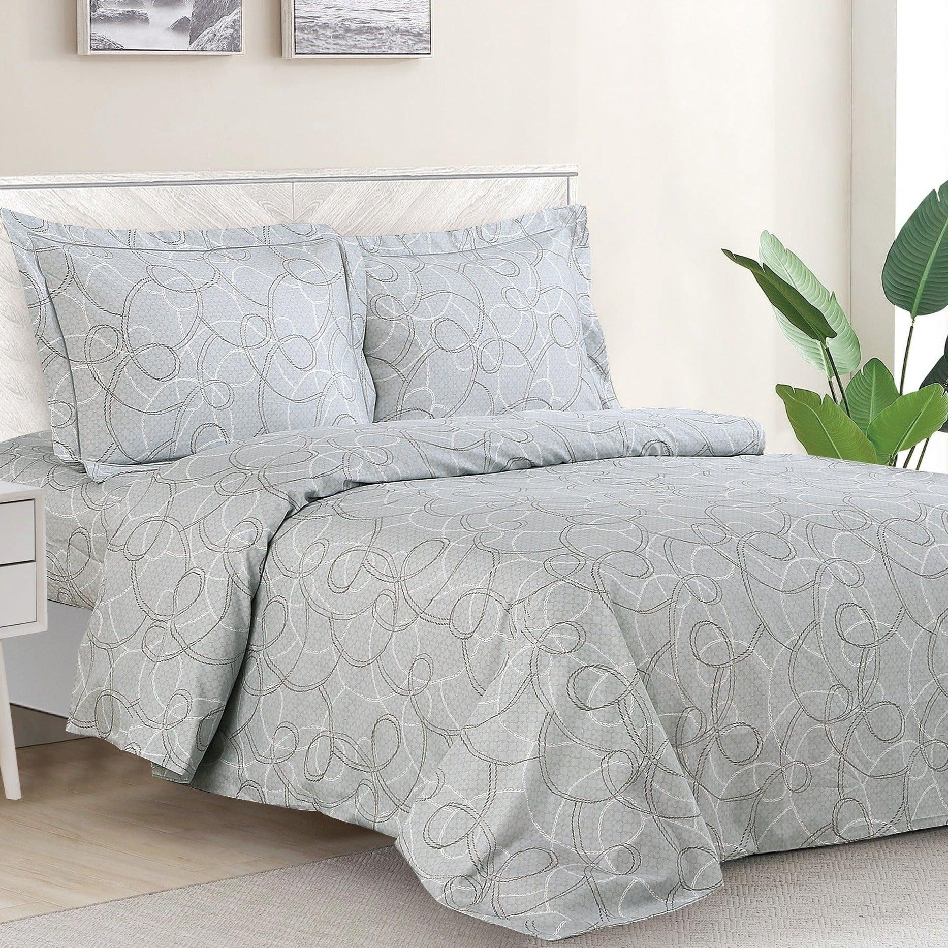 French Swivel 6 Piece Bedding Set - Elegant Linen