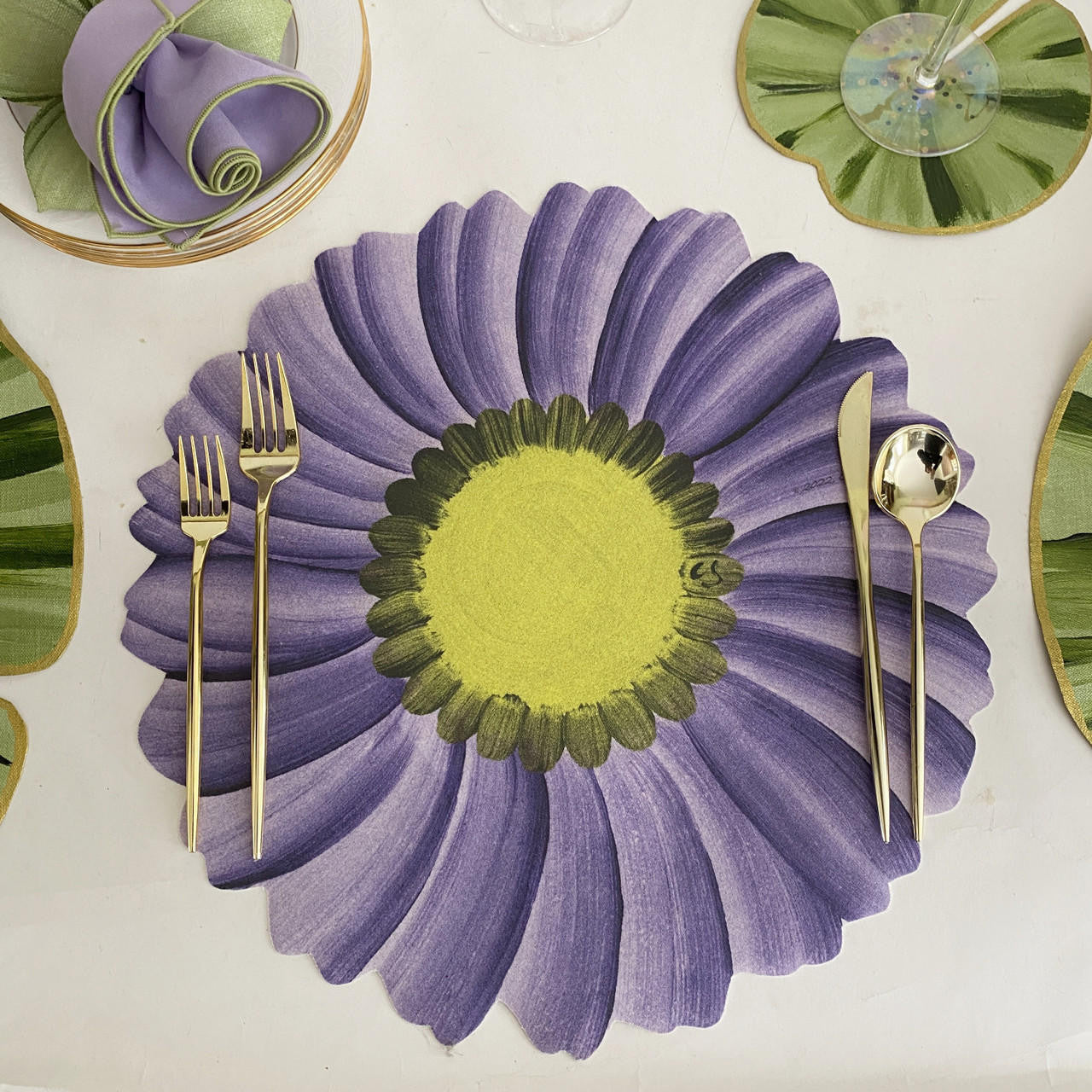 Gerbera Daisy Placemat - Lilac