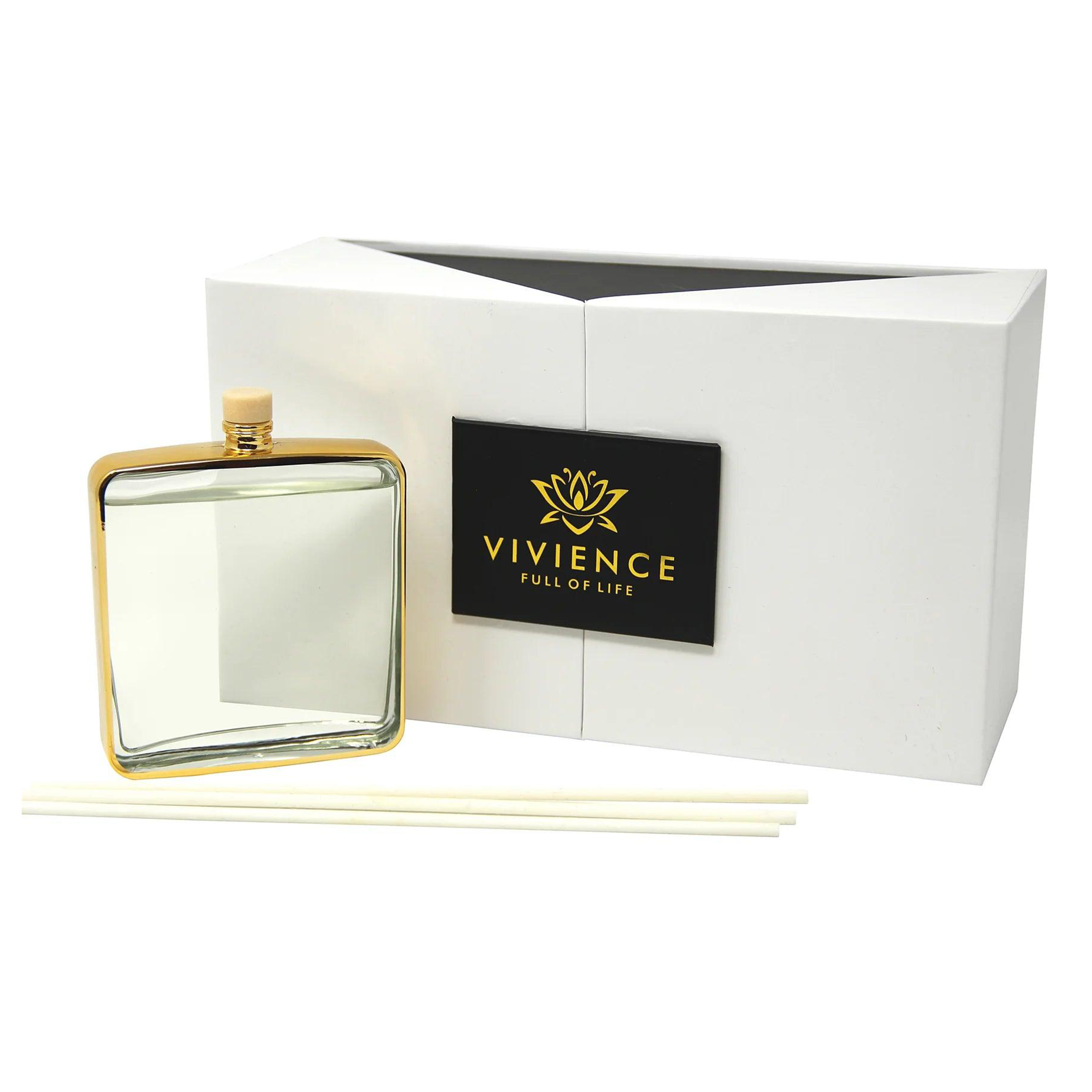 Gold Framed Square Shaped Diffuser, "Lily Of The Valley" Scent