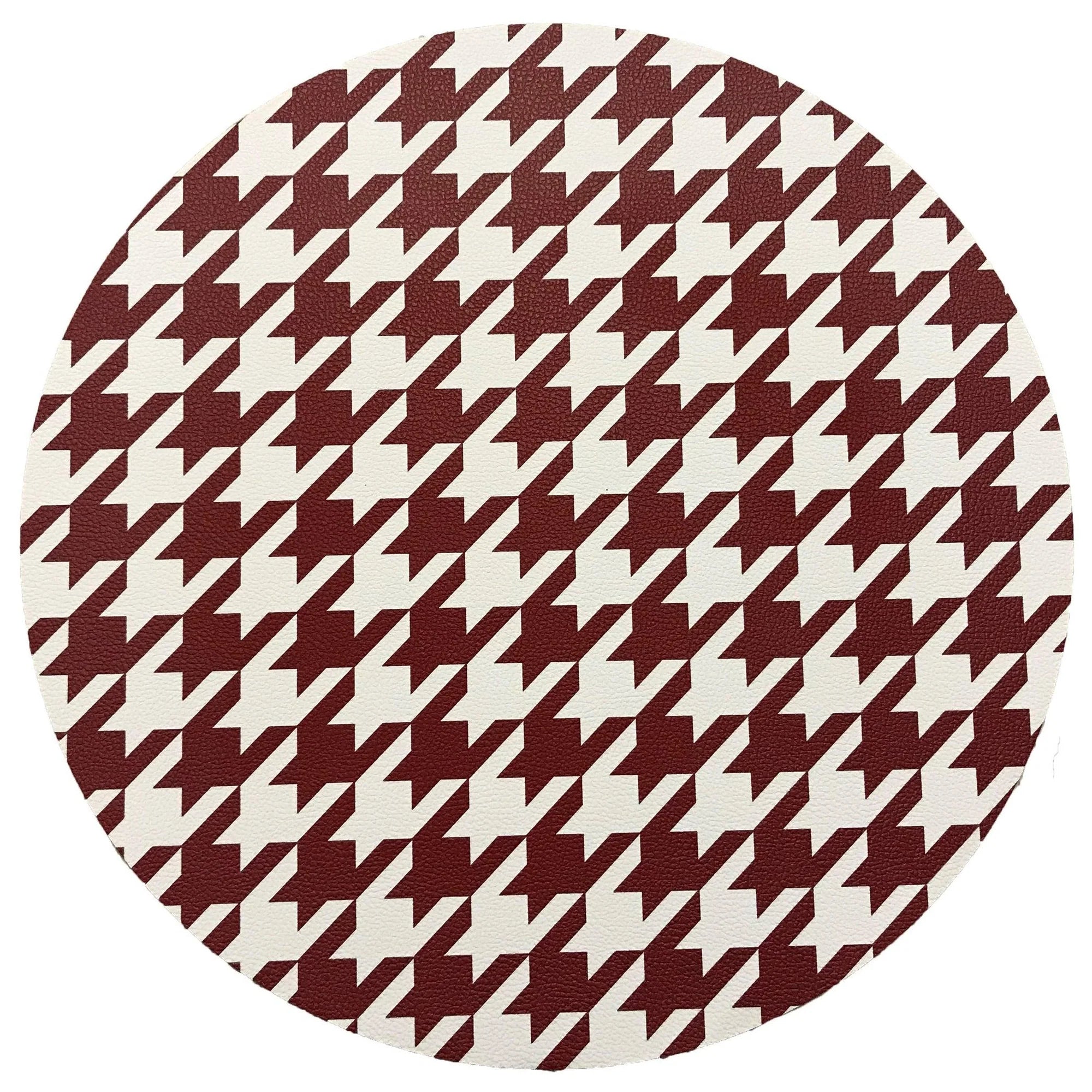Houndstooth Round Pebble Placemat