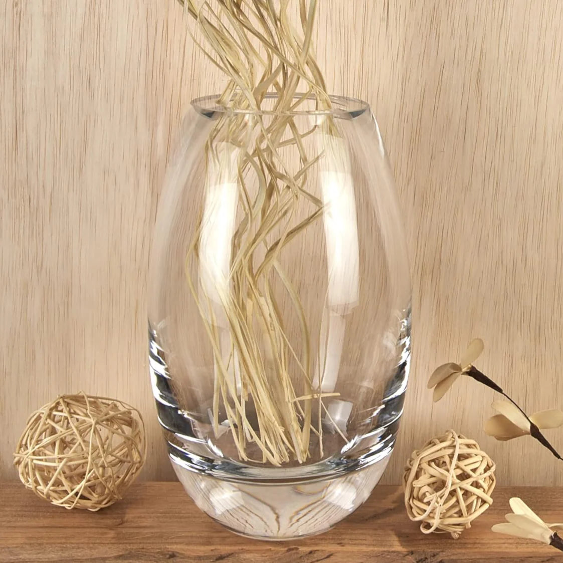 Radiant European Mouth Blown Crystal Vase