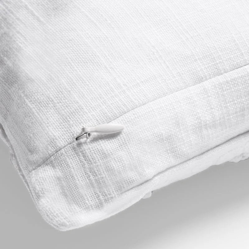 Wildflowers Embroidered Decorative Pillow