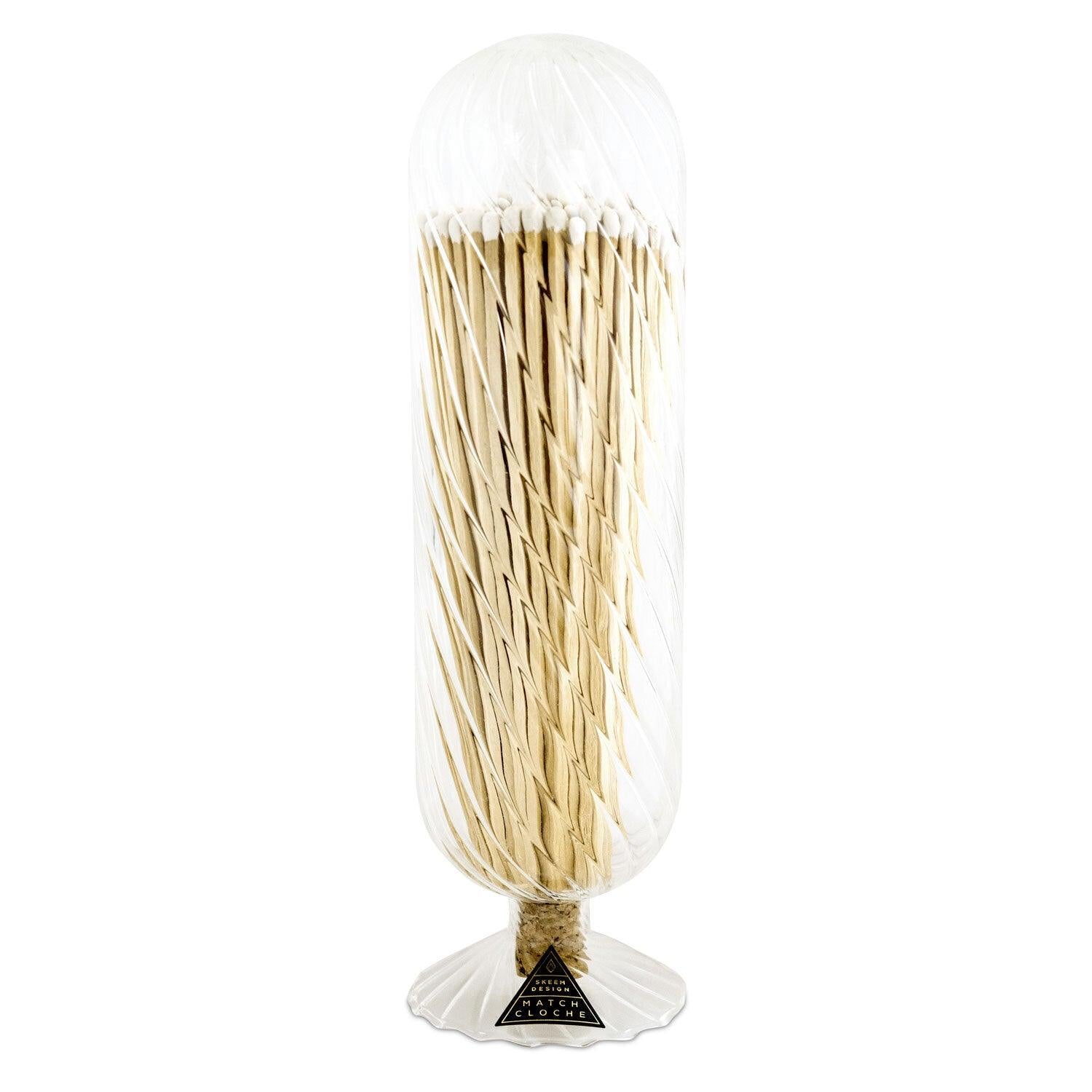 Ribbed Fireplace Match Cloche