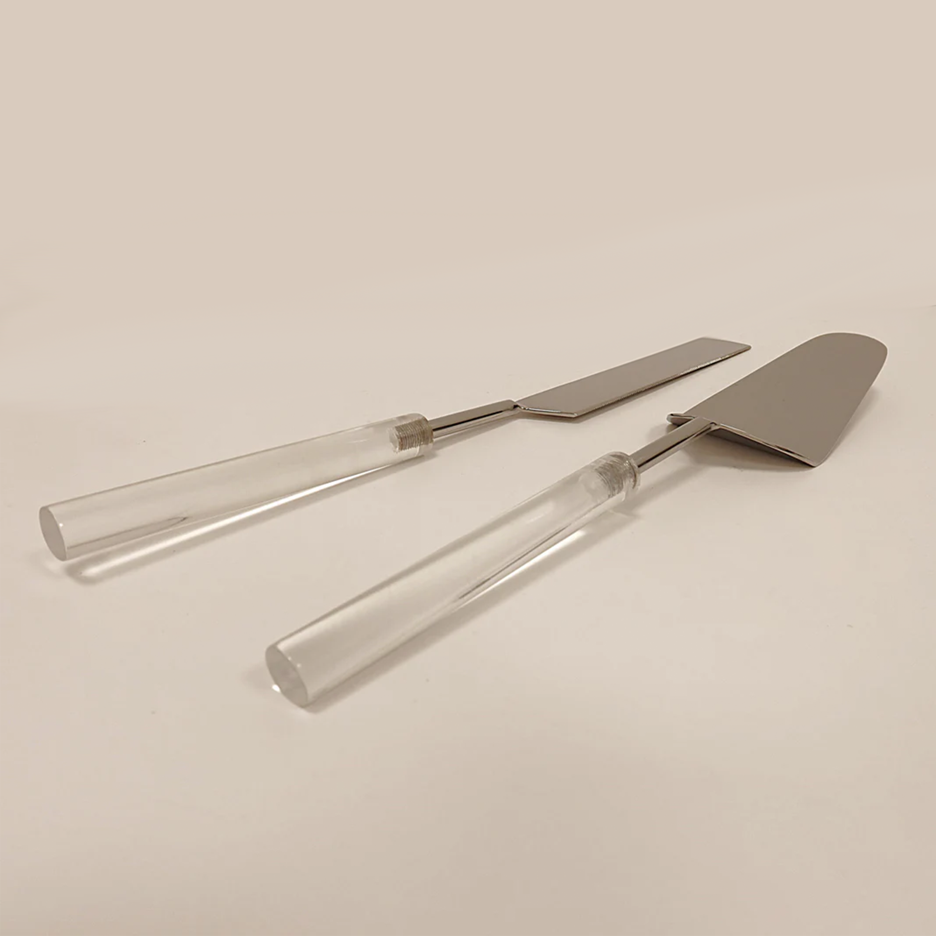 Cake/Salad Server Set with Marble Handle
