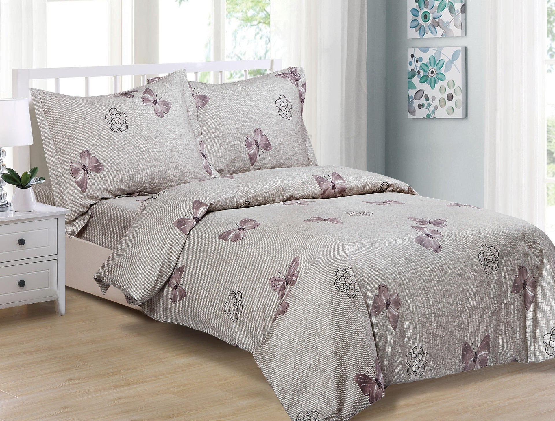 French Soft Waves 6 Piece Bedding Set