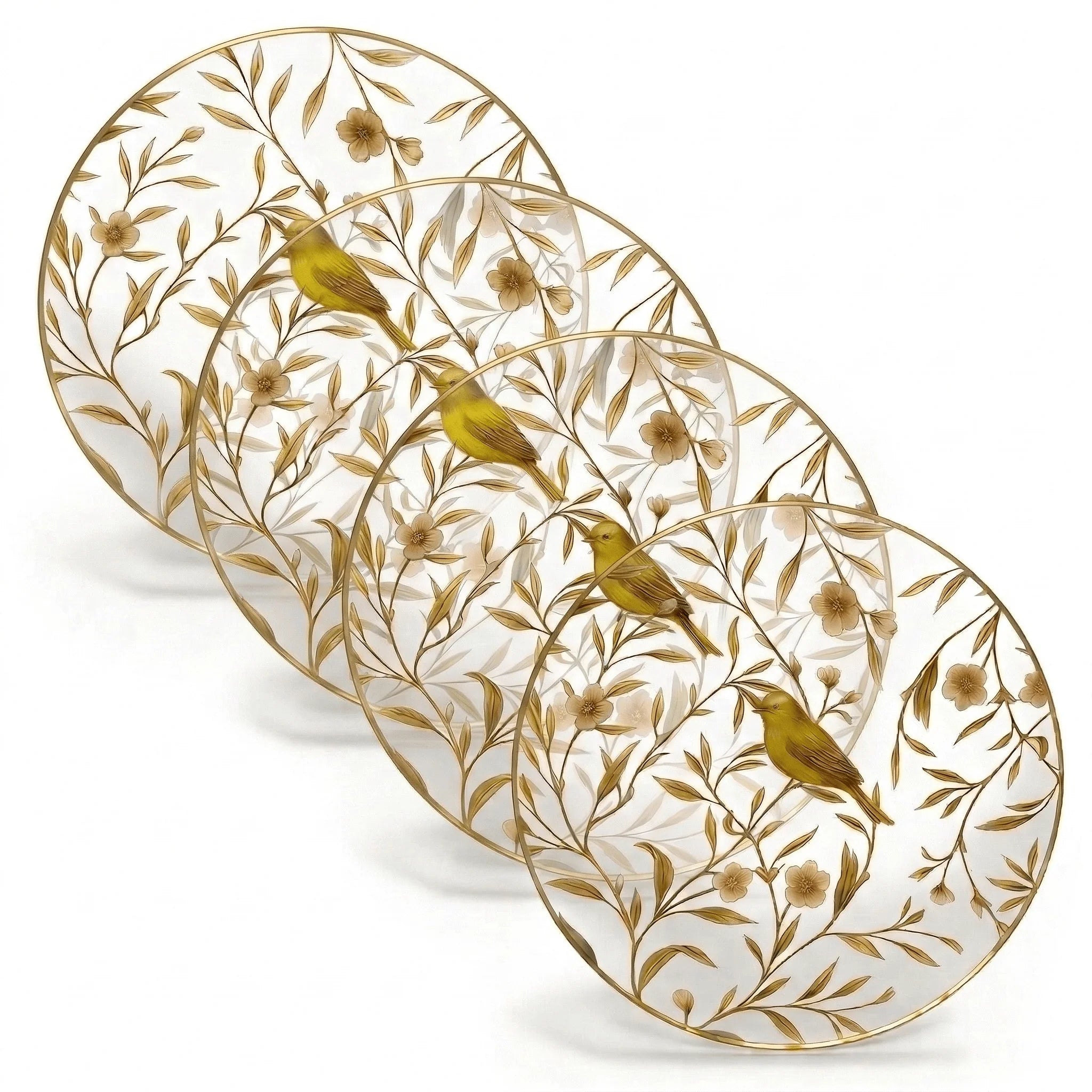 Floral Bird Chargers - Bird