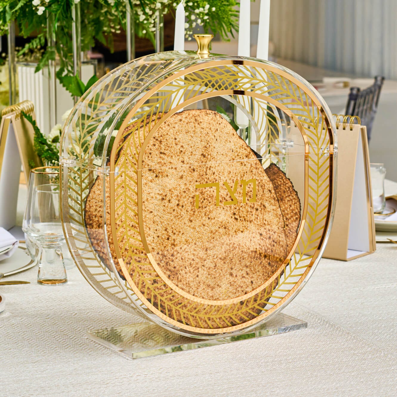 Herringbone Matzah Box