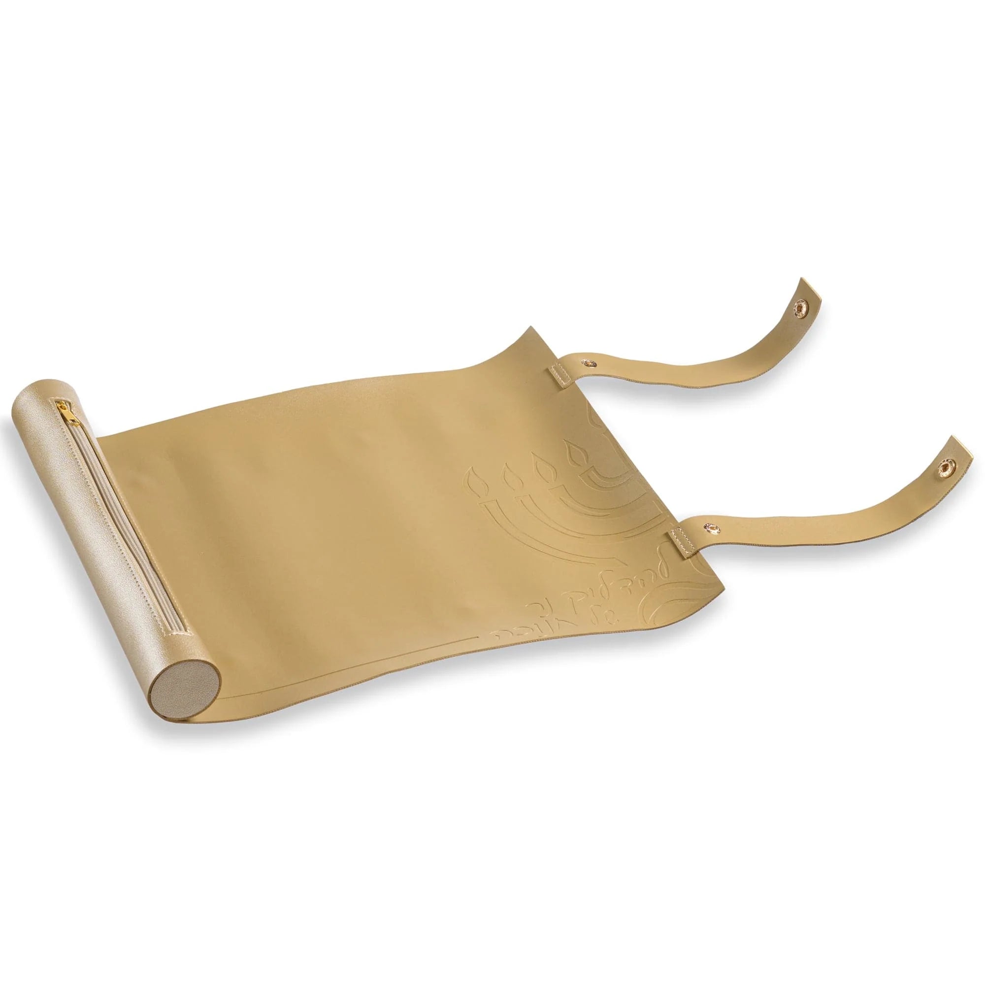 Small Leather Menorah Tray