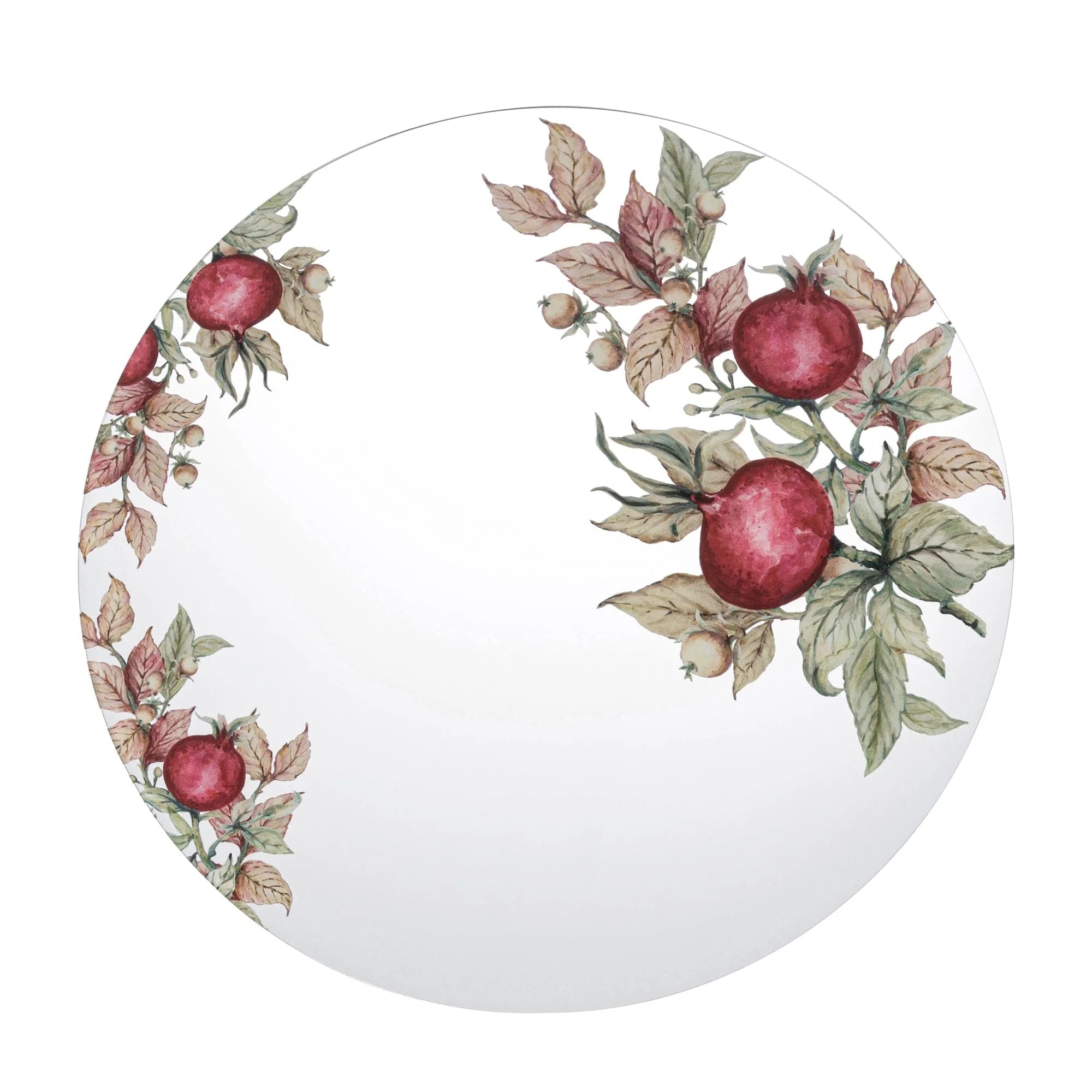 Pomegranate Chargers- Set of 4