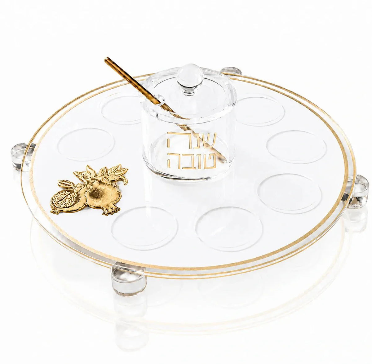 Rosh Hashana Classic Pomegranate Simanim Tray