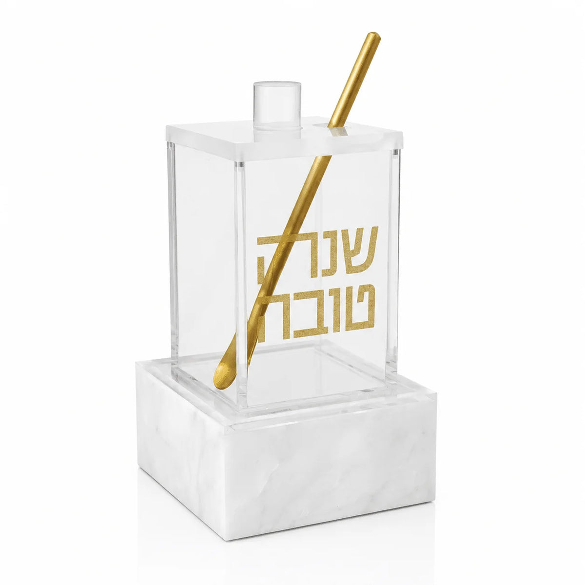 Rosh Hashana Pearl Marble Honey Dish