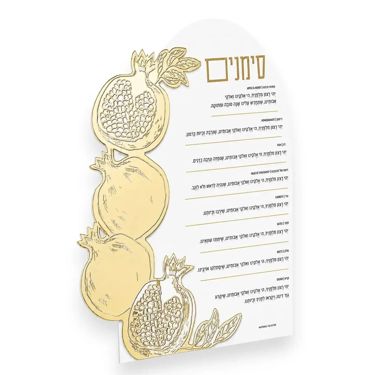 Rosh Hashana Pomegranate Simanim Card