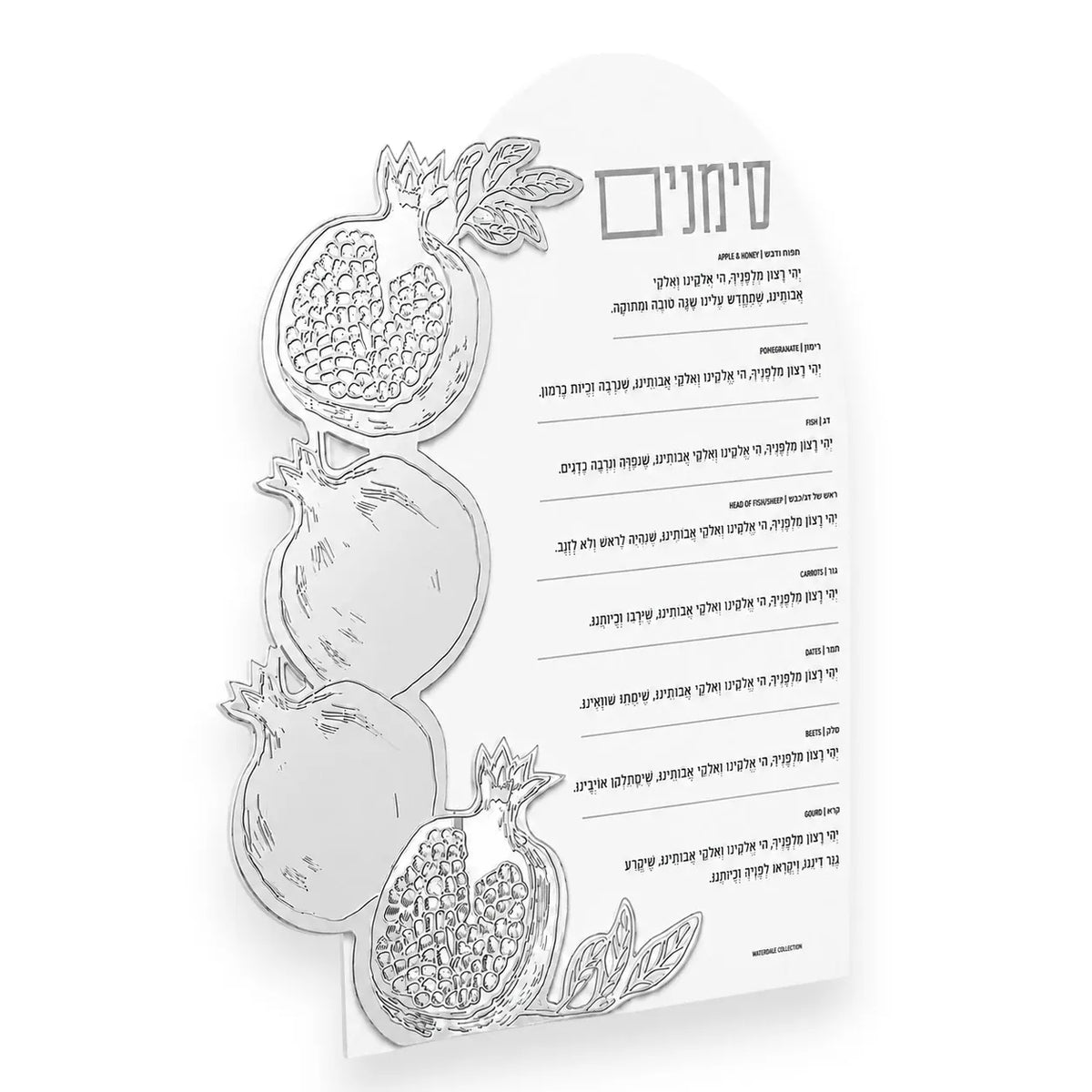 Rosh Hashana Pomegranate Simanim Card