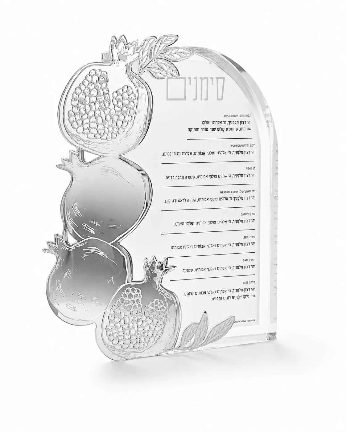 Rosh Hashanah Pomegranate Simanim Block
