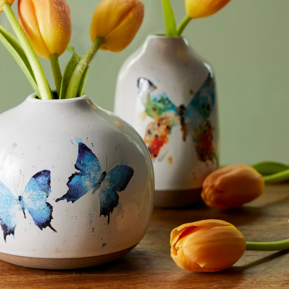 Butterfly Collection - Blue Butterflies Vase