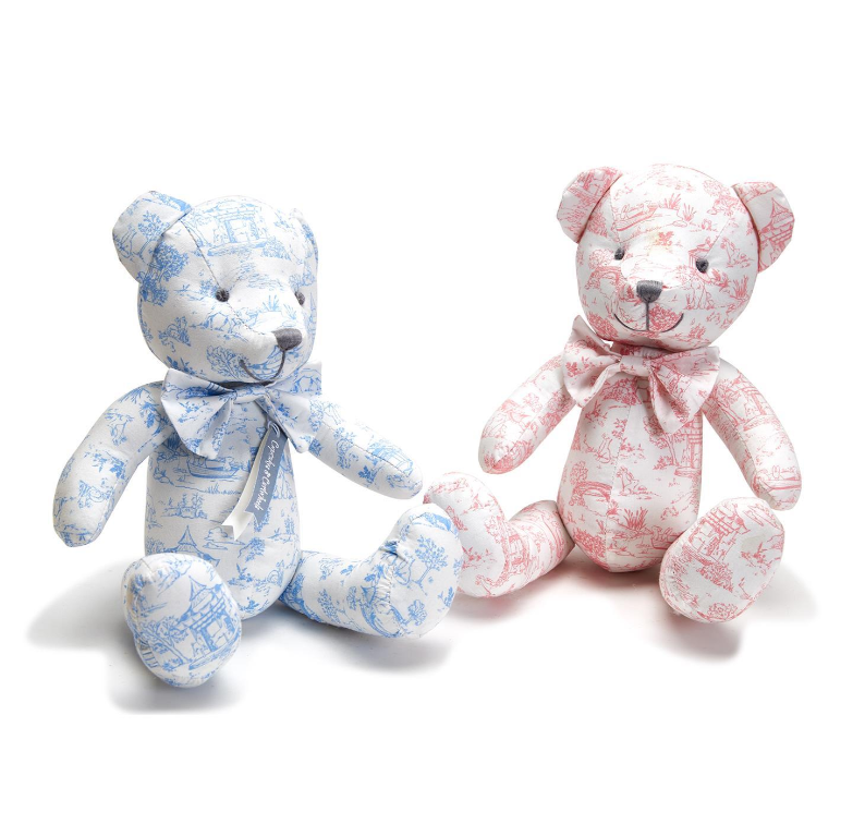 Animal Toile Pattern Stuffed Teddy Bear