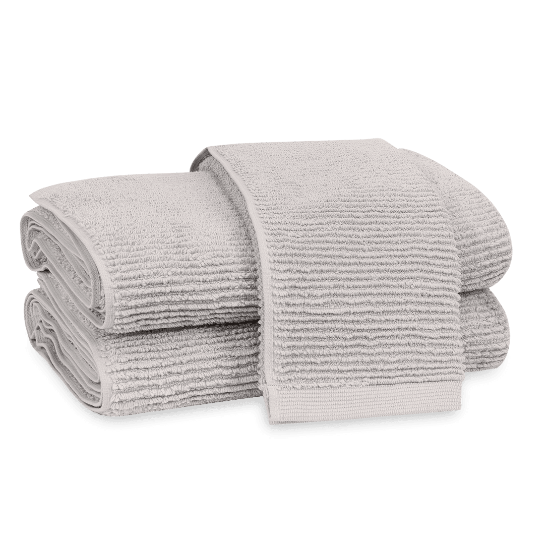 Sample] Fog Linen Chambray Towel - Beige Stripe - CoolHealth