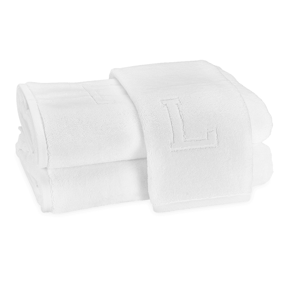 Auberge Monogrammed Fingertip Towel - Elegant Linen