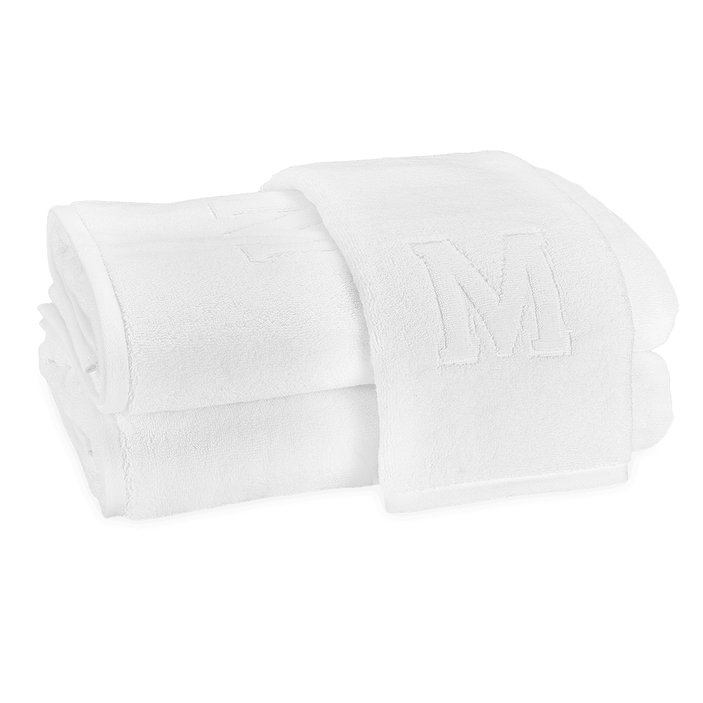 Auberge Monogrammed Fingertip Towel - Elegant Linen