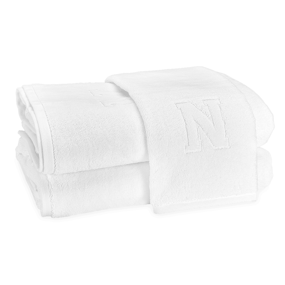 Auberge Monogrammed Fingertip Towel - Elegant Linen