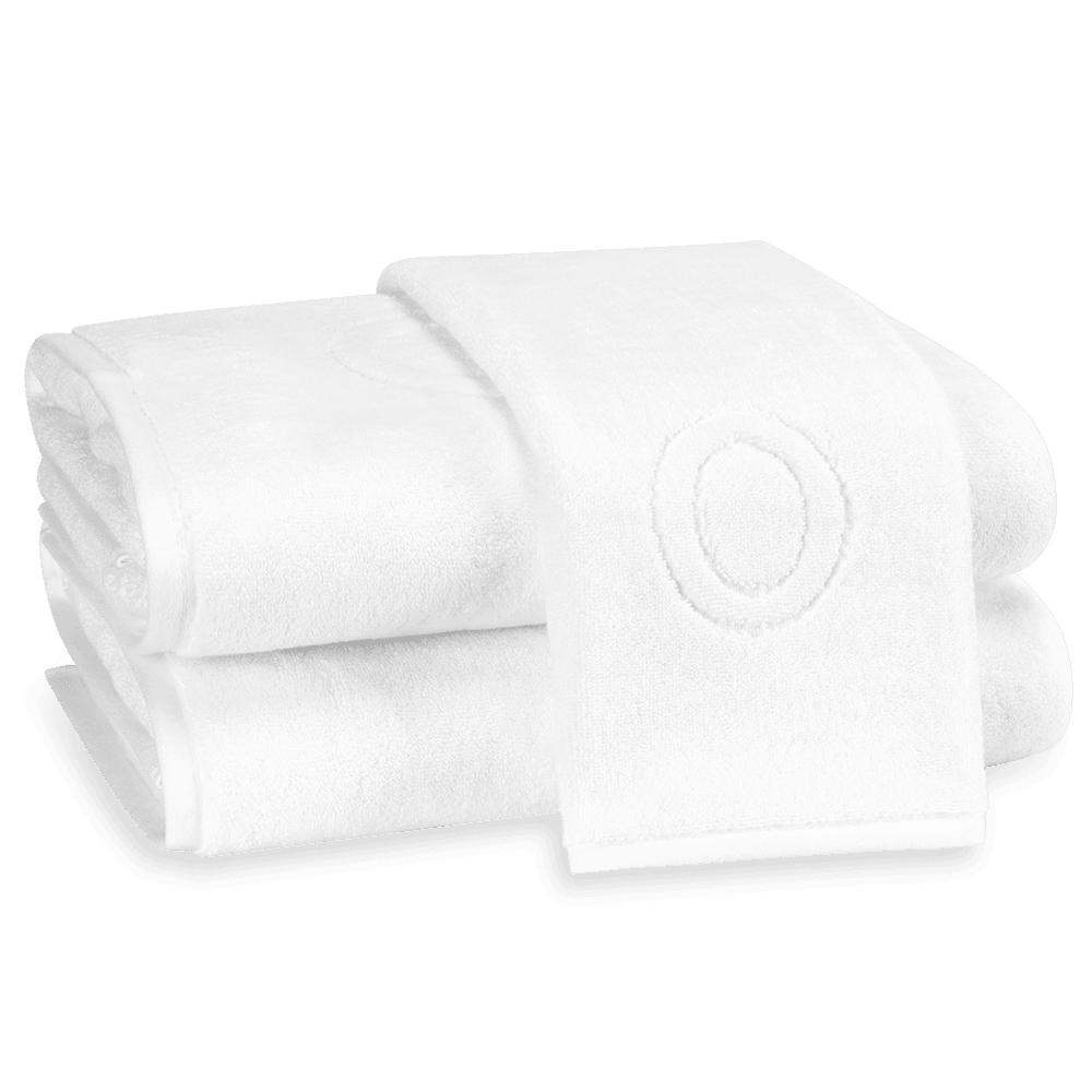 Auberge Monogrammed Fingertip Towel - Elegant Linen