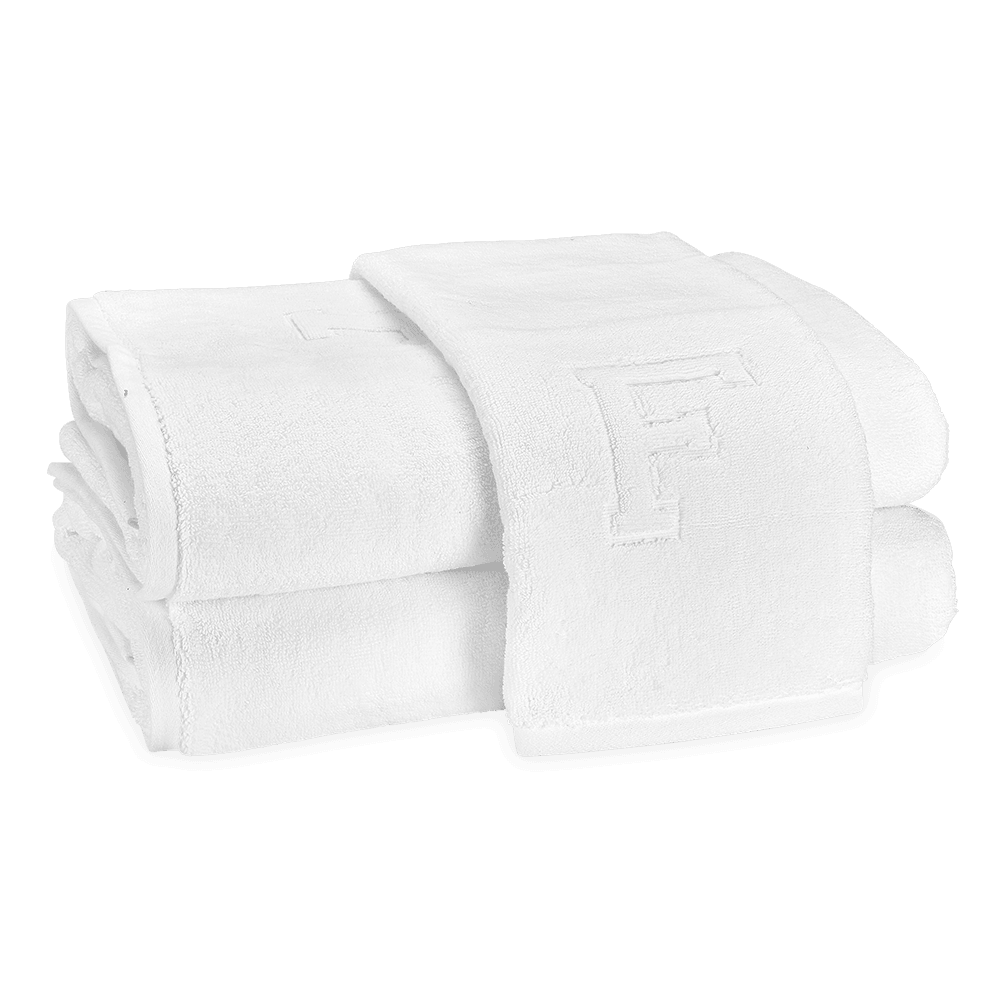 Auberge Monogrammed Fingertip Towel - Elegant Linen