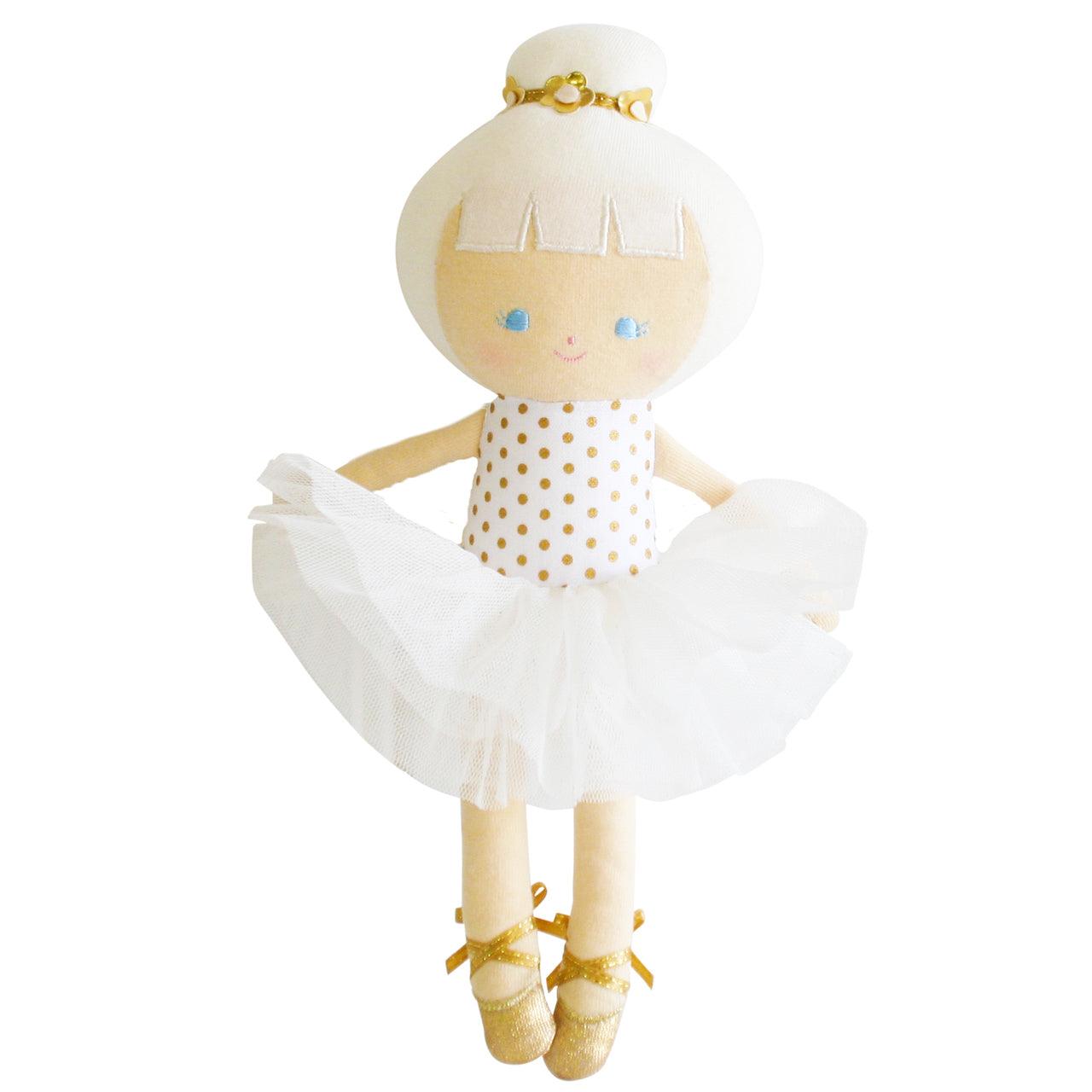 Baby Ballerina Doll 25cm - Gold Spot - Elegant Linen