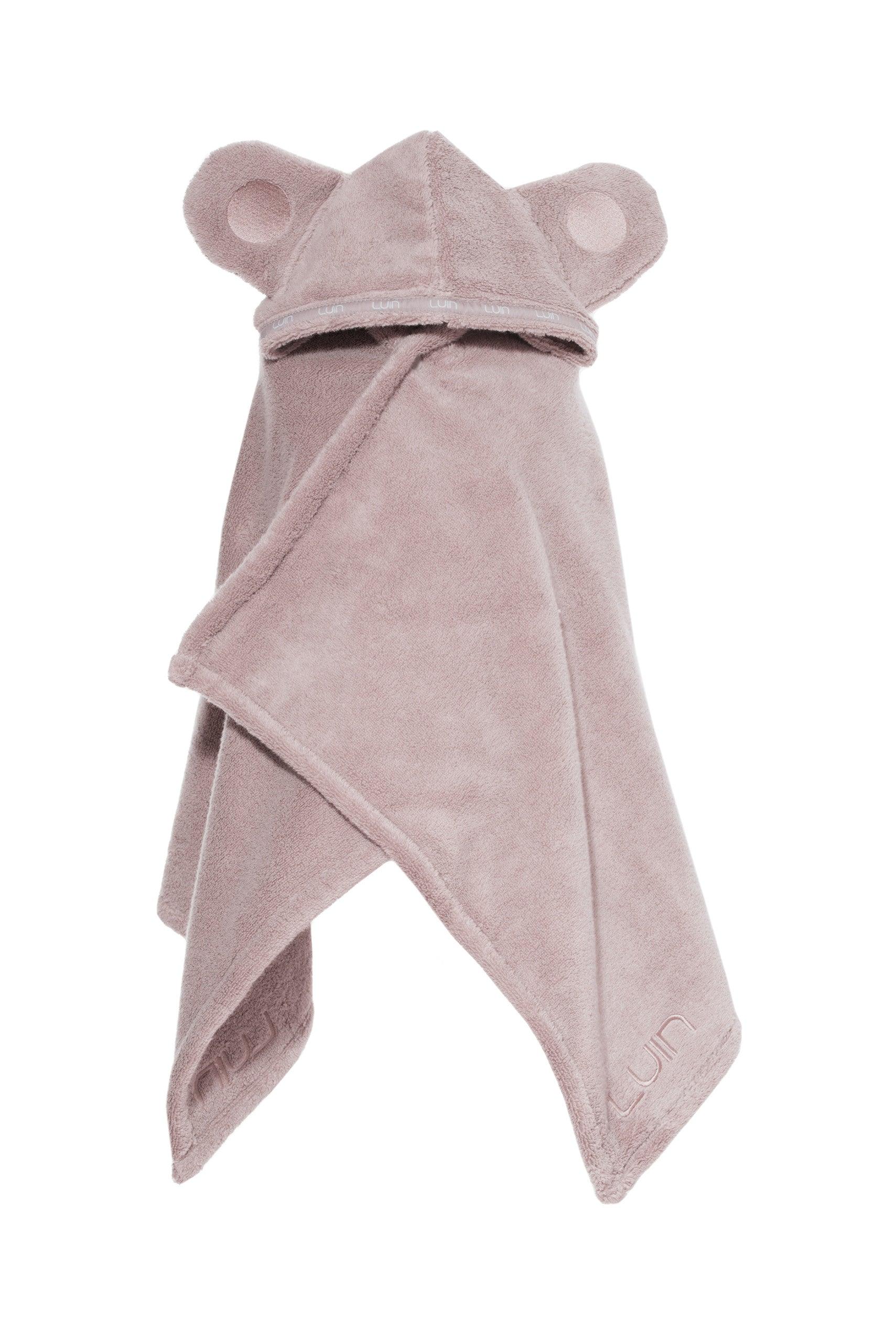 Baby&Cape Towel 0-5 yrs. Dusty Rose - Elegant Linen