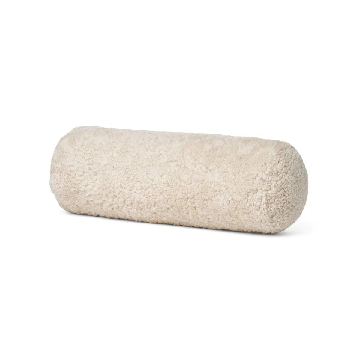 Bolster Cushion Sheepskin - Elegant Linen