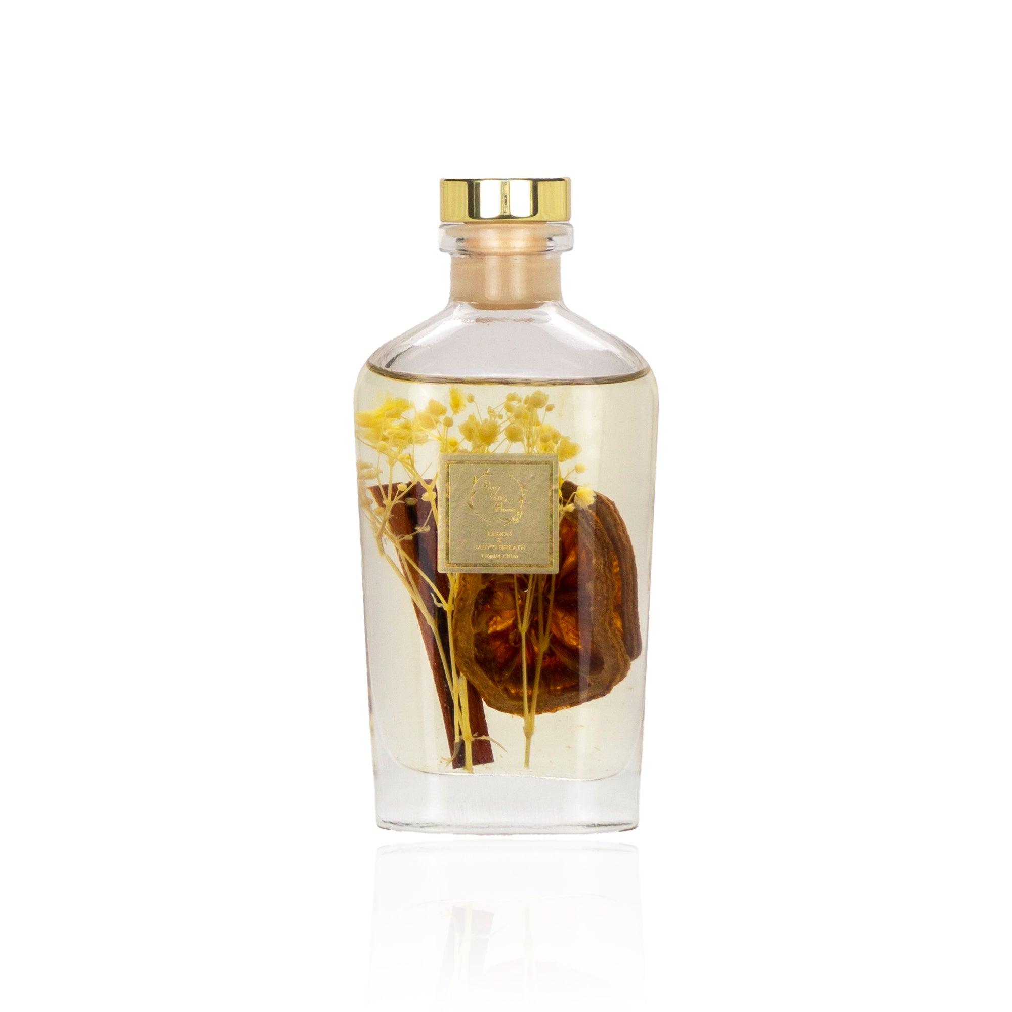 Botanical Reed Fragrance Diffuser-Lemon - Elegant Linen
